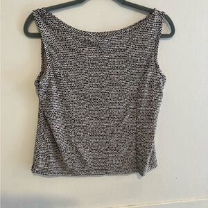 Elegant Black and White Women's Top